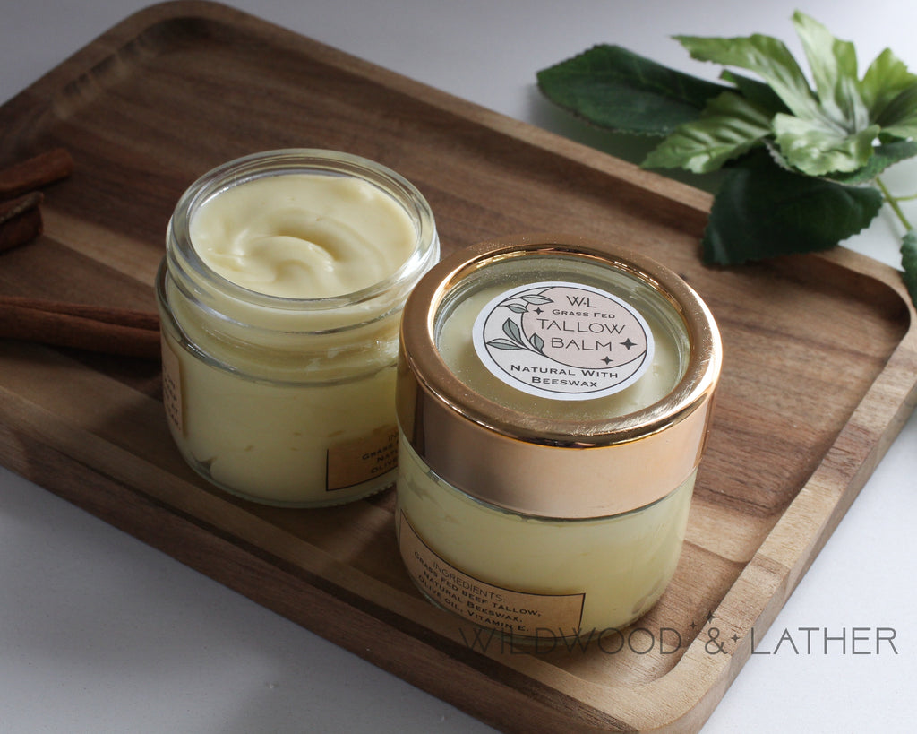 Grass-Fed Tallow Balm - Natural with Beeswax