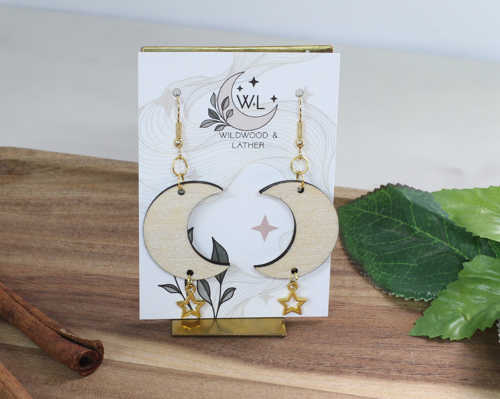 Artemis Wooden Earrings.