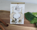 Moonlight Burst Wooden Lightweight Shimmering earrings.
